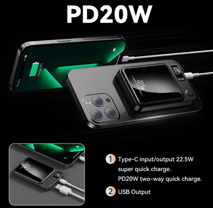 Magnetic 12000mAh Wireless Power Bank