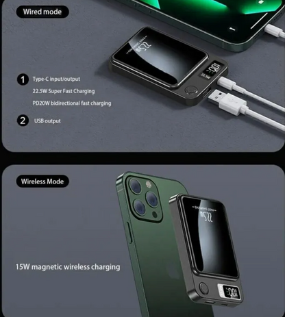 Magnetic 12000mAh Wireless Power Bank