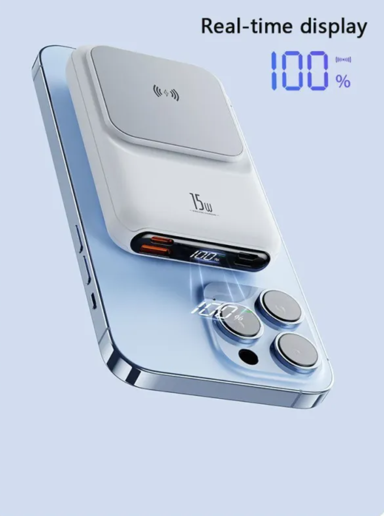 Magnetic 12000mAh Wireless Power Bank